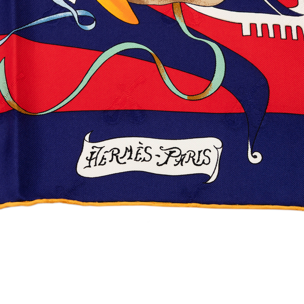Pre-Loved Hermes Le Carnaval de Venise Silk Scarf 90 - Picture 5 of 7